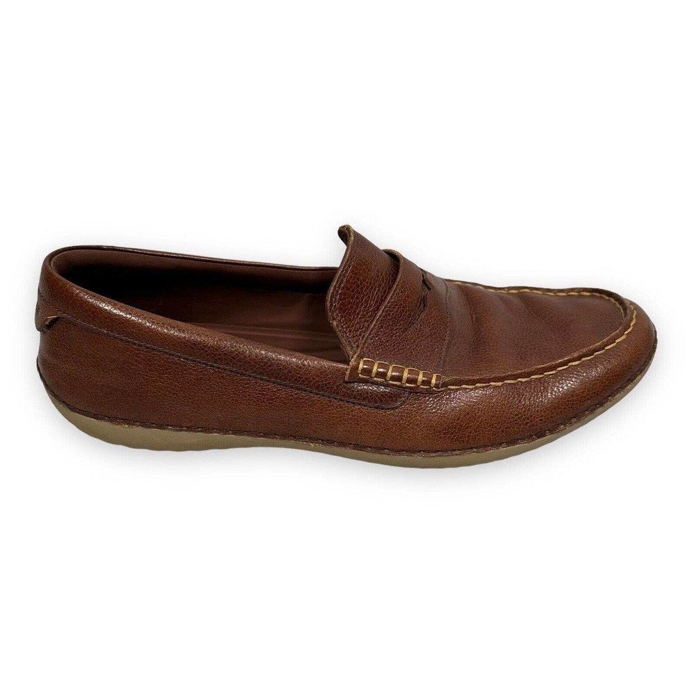 Cole Haan Mens MotoGrand Shoes Loafers Driving Leather Slip On C24577 Brown 12